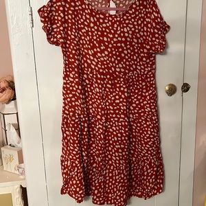 Gaovot tiered polka dot dress Women’s XL NWT